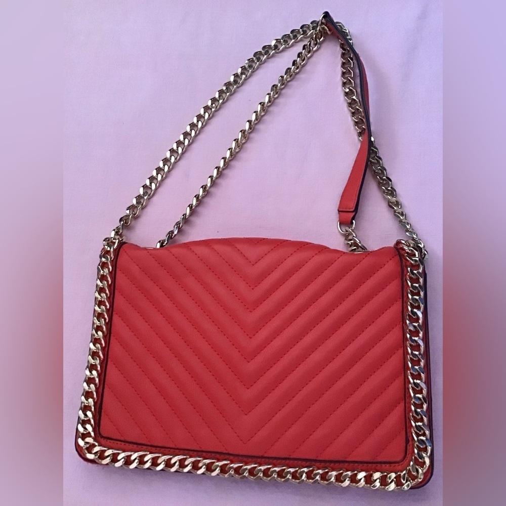 Aldo orange red handbag 11” x 8” adjustable strap